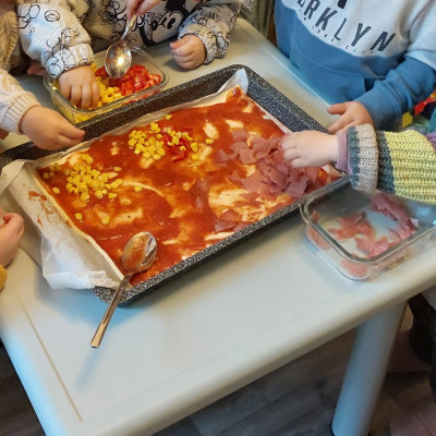 Pizza backen